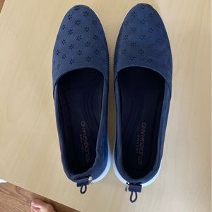 Cole Haan slip on flats 7.5 navy
